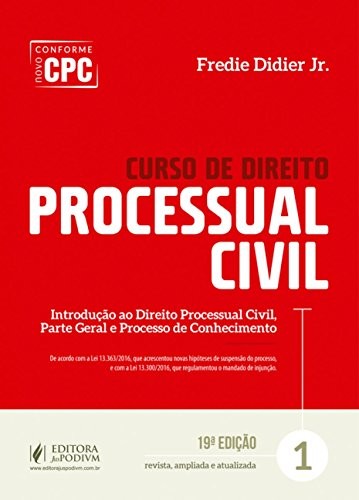 Fredie Didier Jr.: Curso de Direito Processual Civil - Vol.1 (Hardcover, Português language, 2018, Juspodivm)