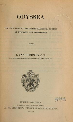Homer: Carmina (Ancient Greek language, 1912, A.W. Sijthoff)
