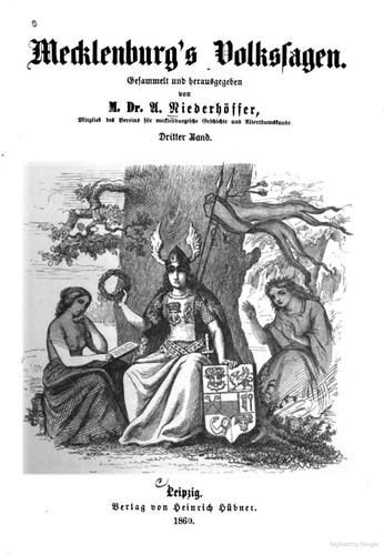 Albert Niederhöffer: Mecklenburg’s Volkssagen. Dritter Band (1860, Heinrich Hübner)