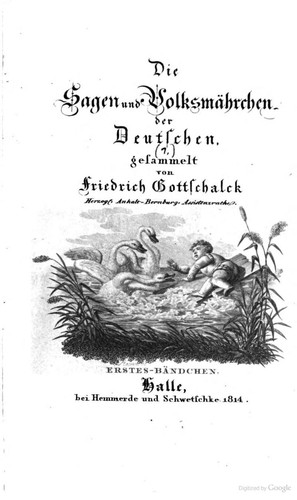 Kaspar Friedrich Gottschalck: Die Sagen und Volksmährchen der Deutschen (EBook, German language, 1814, Hemmerde und Schwetschke)