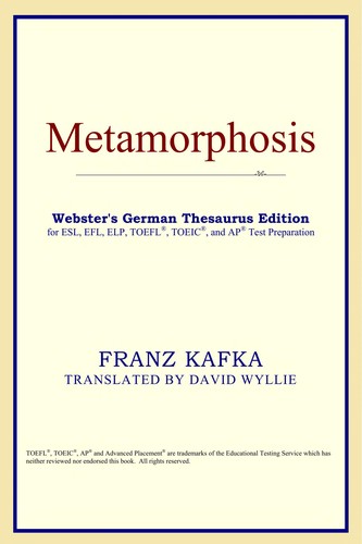 Franz Kafka: Metamorphosis (2005, ICON Classics)